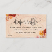 Fallen Woodland Animals Baby Diaper Raffle Ticket (Vorderseite)