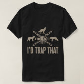 Fallen würde ich diese Fallen Jagen Trapper T-Shir T-Shirt (Design vorne)