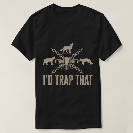 Fallen würde ich diese Fallen Jagen Trapper T-Shir T-Shirt (Design vorne)