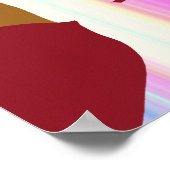 Fallend... (Braune Haut) Poster (Ecke)