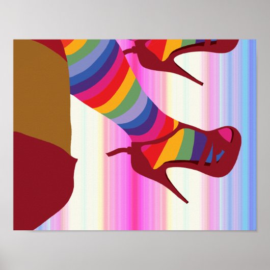 Fallend... (Braune Haut) Poster (Vorne)