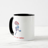 Fallend! Eigene Caption-Tasse hinzufügen Tasse (Vorderseite Links)