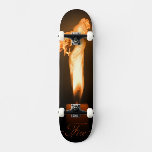 Fallend Fire Original Art Skateboard (Vorderseite)