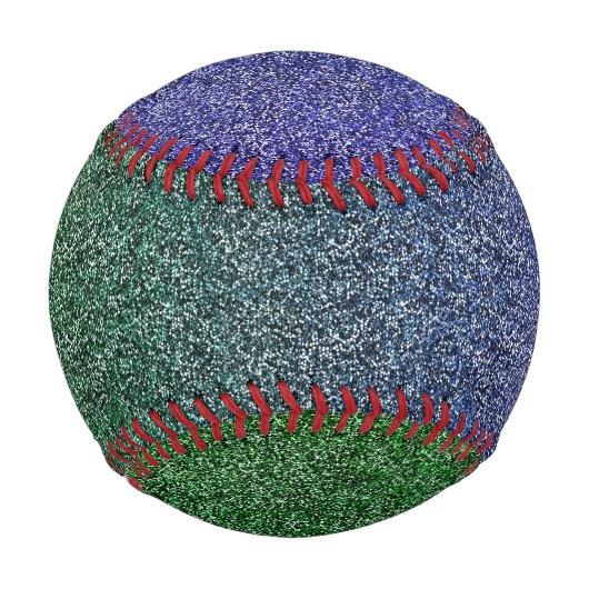 Fallend Forest Nightfall Glitzer Gradient Baseball (Rückseite)