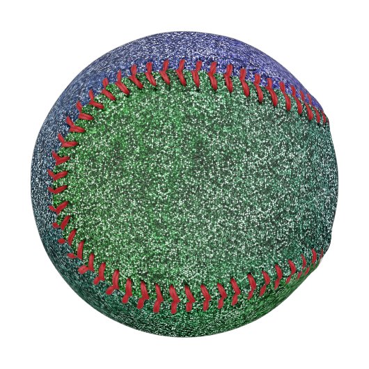 Fallend Forest Nightfall Glitzer Gradient Baseball (Vorderseite Links)