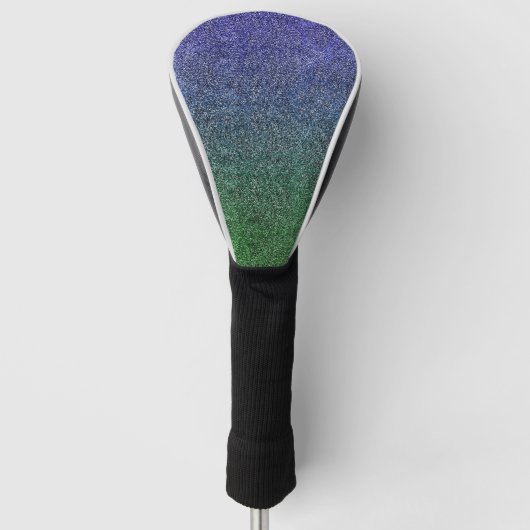 Fallend Forest Nightfall Glitzer Gradient Golf Headcover (Vorderseite)