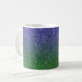 Fallend Forest Nightfall Glitzer Gradient Kaffeetasse (Vorderseite Links)