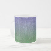 Fallend Forest Nightfall Glitzer Gradient Mattglastasse (Vorderseite Links)