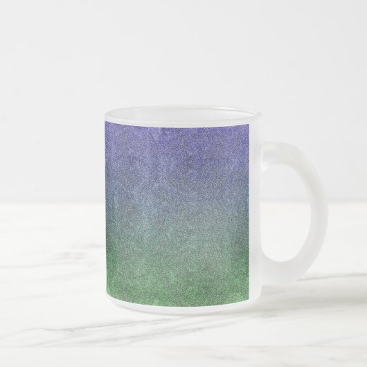 Fallend Forest Nightfall Glitzer Gradient Mattglastasse (Rechts)