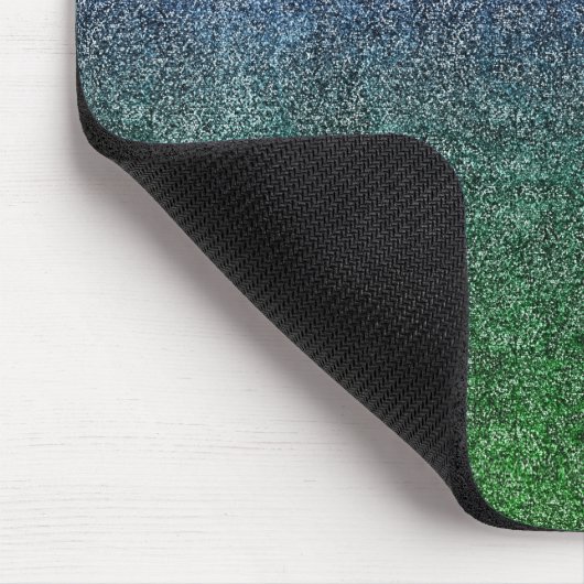 Fallend Forest Nightfall Glitzer Gradient Mousepad (Ecke)