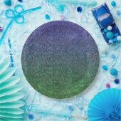 Fallend Forest Nightfall Glitzer Gradient Pappteller (Party)