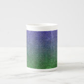 Fallend Forest Nightfall Glitzer Gradient Porzellantasse (Vorderseite)