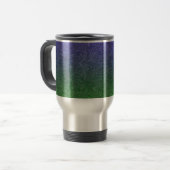 Fallend Forest Nightfall Glitzer Gradient Reisebecher (Vorderseite Links)