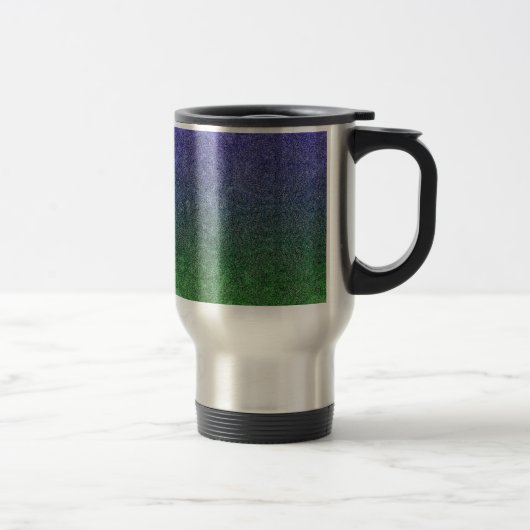 Fallend Forest Nightfall Glitzer Gradient Reisebecher (Rechts)