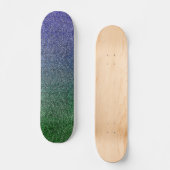 Fallend Forest Nightfall Glitzer Gradient Skateboard (Vorderseite)
