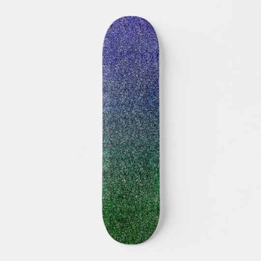 Fallend Forest Nightfall Glitzer Gradient Skateboard (Vorne)