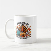 Fallend für physische Therapie Pt Pumpkin Fall Dan Kaffeetasse (Links)