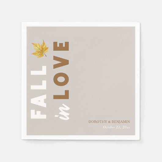 Fallend in der Liebe: Benutzerdefinierte Script-Ho Serviette (Vorderseite)