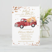 Fallend in Liebe Babydusche Einladung (Stehend Vorderseite)