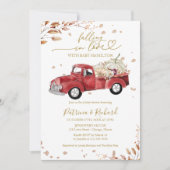 Fallend in Liebe Babydusche Einladung (Vorderseite)