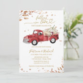 Fallend in Liebe Babydusche Einladung (Stehend Vorderseite)