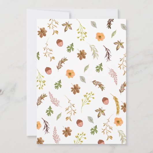 Fallend in Liebe Babydusche Einladung (Rückseite)