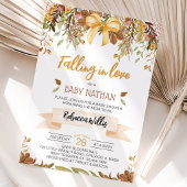 Fallend in Liebe Babydusche Einladung