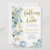 Fallend in Liebe Babydusche Einladung Herbstdusche (Vorderseite)