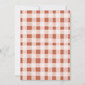 Fallend in Liebe Bären Stroller Pumpkin Baby Dusch Einladung (Rückseite)