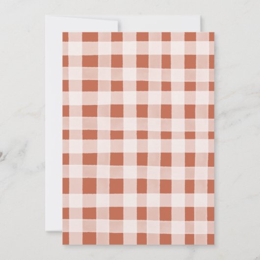 Fallend in Liebe Bären Stroller Pumpkin Baby Dusch Einladung (Rückseite)