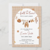 Fallend in Liebe Boy Clothes Kinderdusche Einladung (Vorderseite)