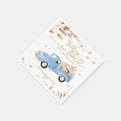 Fallend in Liebe Boy Fall Babydusche Serviette (Ecke)