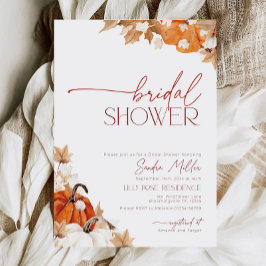 Fallend in Liebe Brautparty Autumn Pumpkin Einladung