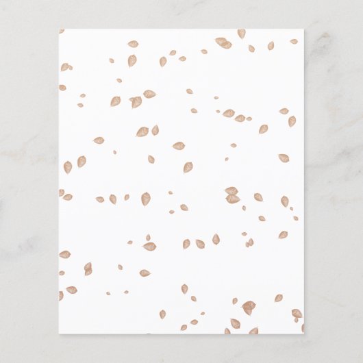 Fallend in Liebe Budget Girl Baby Dusche Einladung Flyer (Hinten)