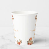 Fallend in Liebe Floral Baby Kleidung Babydusche Pappbecher (Rechts)