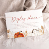 Fallend in Liebe Pumpkin Display Dusche Bridal Begleitkarte