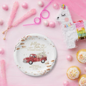 Fallend in Liebe Pumpkin Fall Babydusche Pappteller (Party)