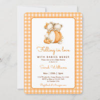 Fallend in Liebe Pumpkin Twins Baby Dusche