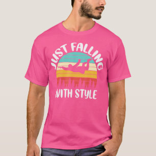 Fallend mit Gleitschirmfliegen Skydiver Skydiving T-Shirt