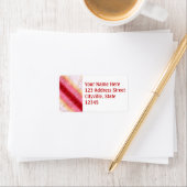 Fallend Pink Sakura Sunrise Adressaufkleber (Insitu)