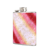 Fallend Pink Sakura Sunrise Flachmann (Links)