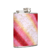 Fallend Pink Sakura Sunrise Flachmann (Rechts)