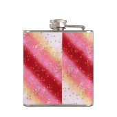 Fallend Pink Sakura Sunrise Flachmann (Rückseite)