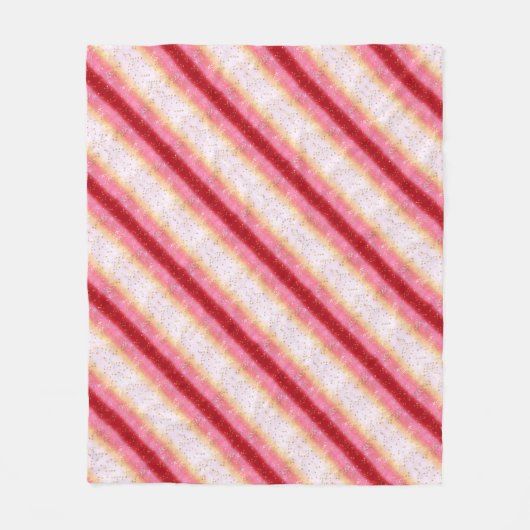 Fallend Pink Sakura Sunrise Fleecedecke (Vorderseite)