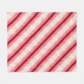 Fallend Pink Sakura Sunrise Fleecedecke (Vorderseite (Horizontal))