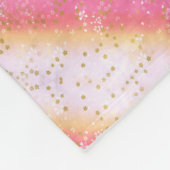 Fallend Pink Sakura Sunrise Fleecedecke (Ecke)