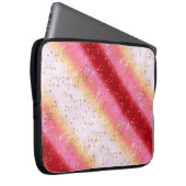 Fallend Pink Sakura Sunrise Laptopschutzhülle (Vorne Rechts)