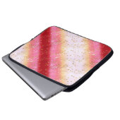 Fallend Pink Sakura Sunrise Laptopschutzhülle (Vorne Knopf)