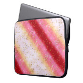 Fallend Pink Sakura Sunrise Laptopschutzhülle (Vorderseite Links)