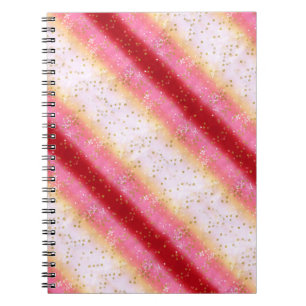 Fallend Pink Sakura Sunrise Notizblock